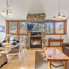 3 Bd, 3 Ba Telluride Condo on the River Trail, Ski Slope Views, Hot Tubs
