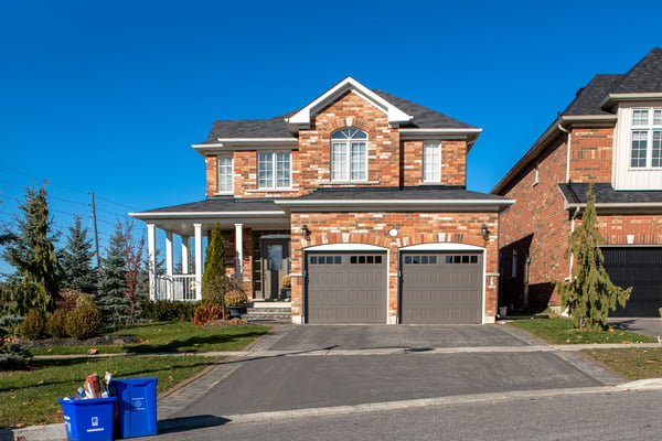 Home with double garage and driveway